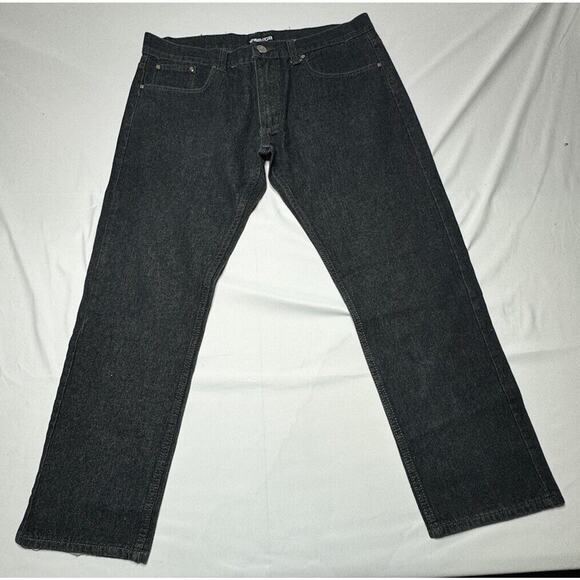 Mecca Men's Dark Wash Straight Leg Blue Denim Jeans - Size 36x29 - Picture 1 of 8